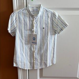 Mayoral Multicolor Striped Button-Down Shirt